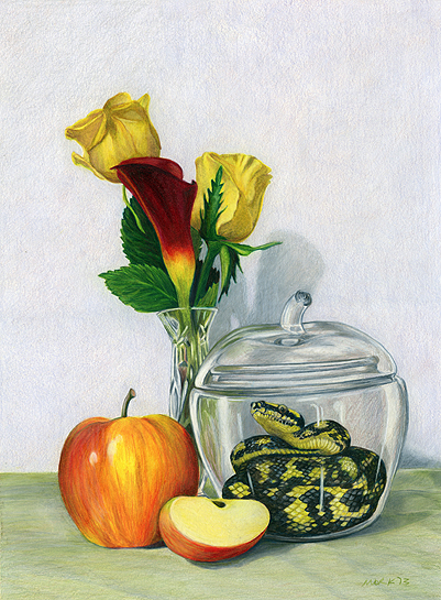 Mork-still-life-with-apple-jaar